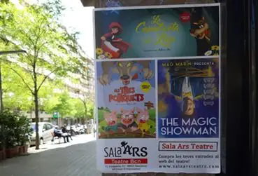 carteles pegados en barcelona cartel a3 sala ars