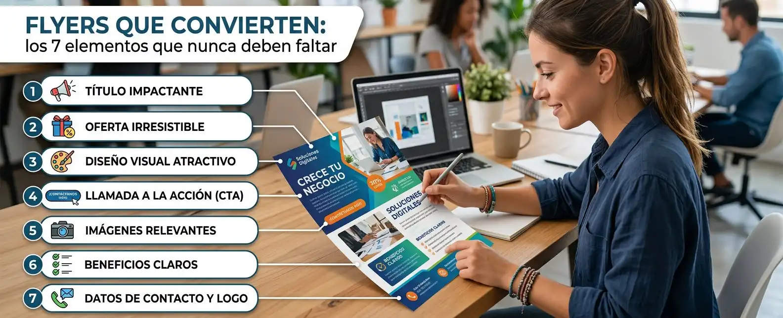 Ejemplo de folleto de buzoneo diseñado para campañas locales