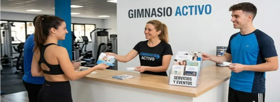 entrega de folletos en gimnasios de barcelona