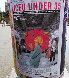 foto pegada de carteles en Barcelona 70x100