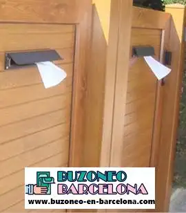 imagen de un reparto de publicidad en Mataro 